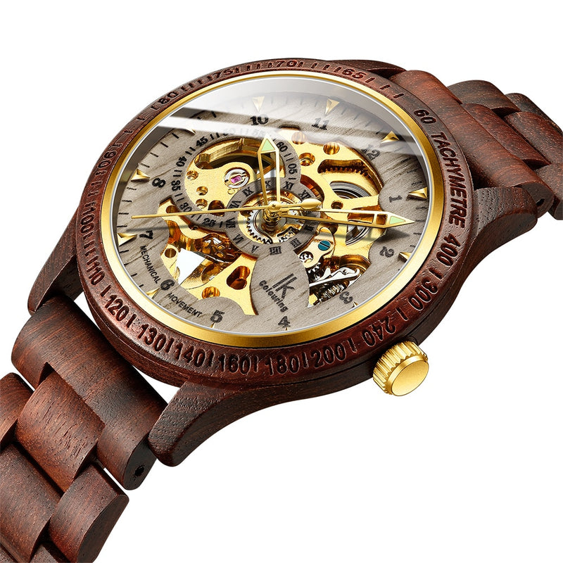 Classic Wooden Mechanical Watch