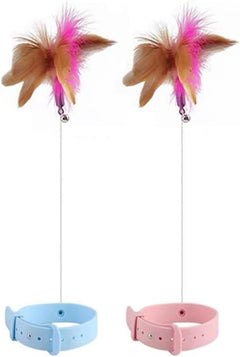 Cat collar and teaser toy