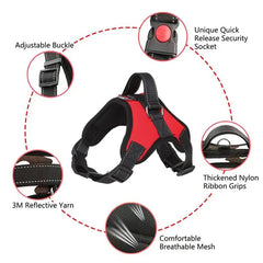 Reflective Saddle Dog Harness