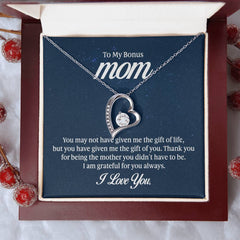 To My Bonus Mom - Forever Love Necklace