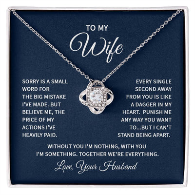 Love Knot Necklace - For Wife From Husband