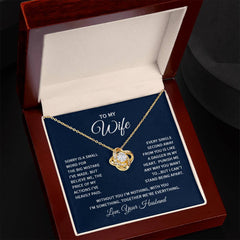 Love Knot Necklace - For Wife From Husband