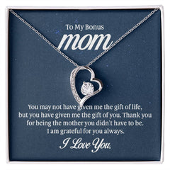 To My Bonus Mom - Forever Love Necklace