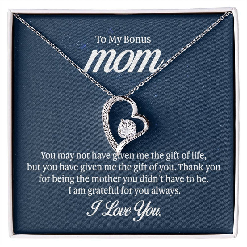 To My Bonus Mom - Forever Love Necklace