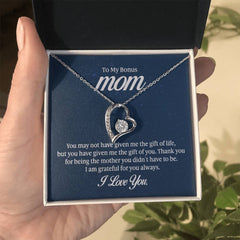 To My Bonus Mom - Forever Love Necklace