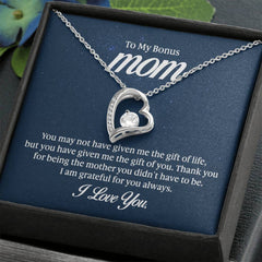 To My Bonus Mom - Forever Love Necklace