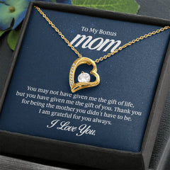To My Bonus Mom - Forever Love Necklace